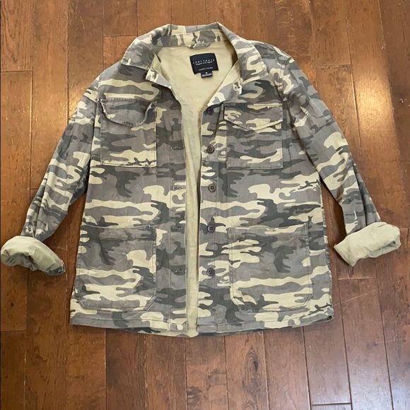 Sanctuary Tops - Camo cargo coat